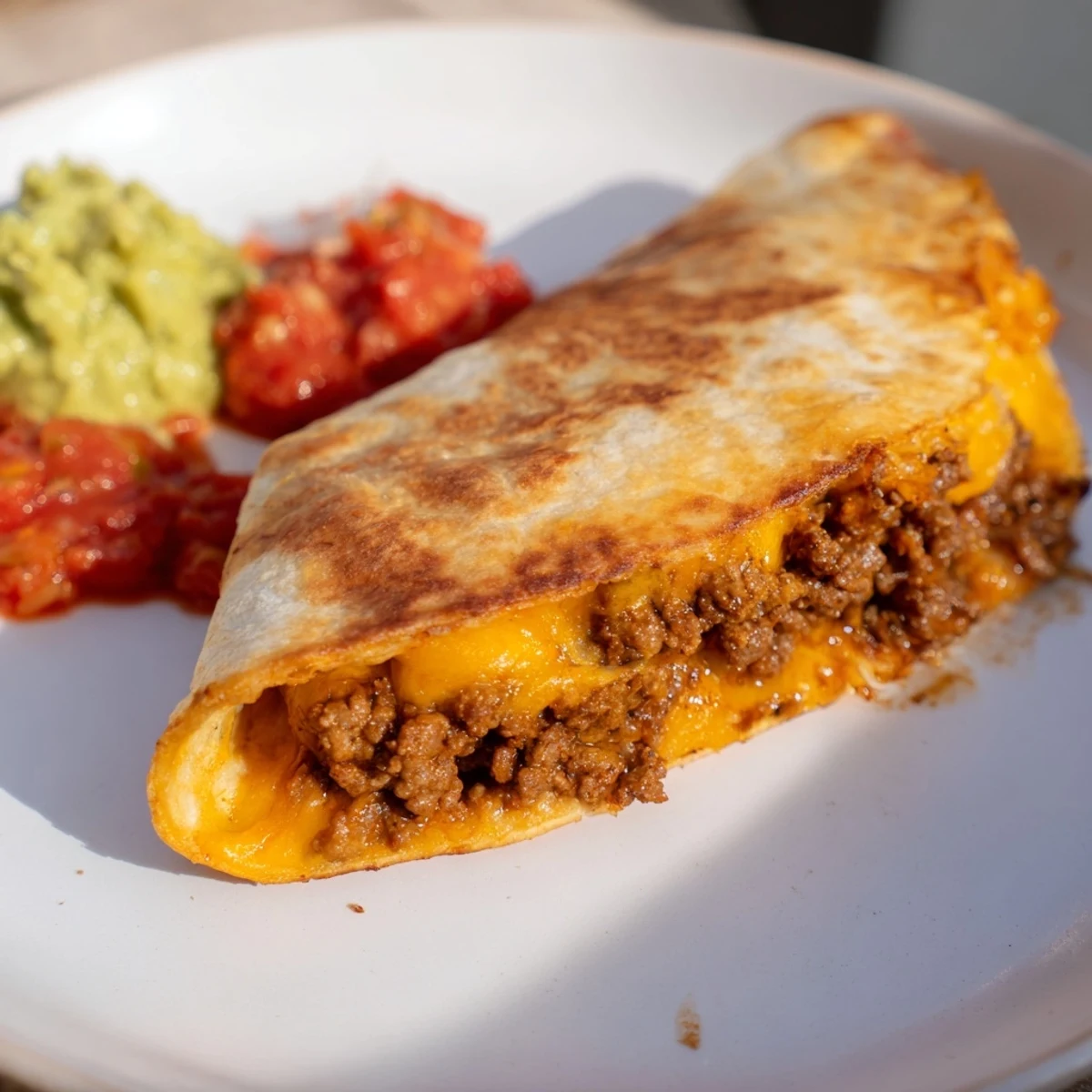 Beef Quesadillas Salsa Guacamole