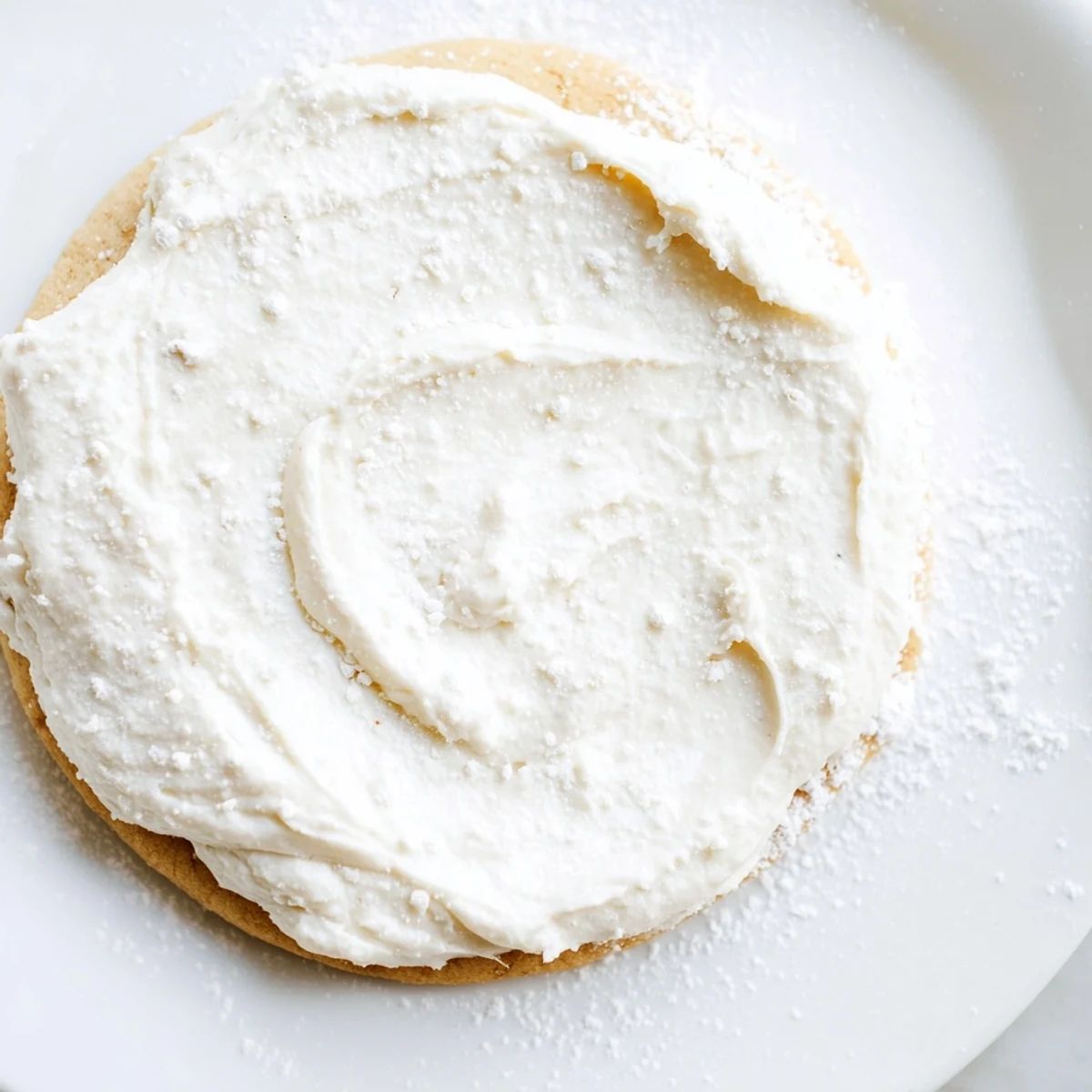 Creamy Easy Sugar Cookie Frosting spreads smoothly over freshly baked sugar cookies with a soft, sweet vanilla aroma.