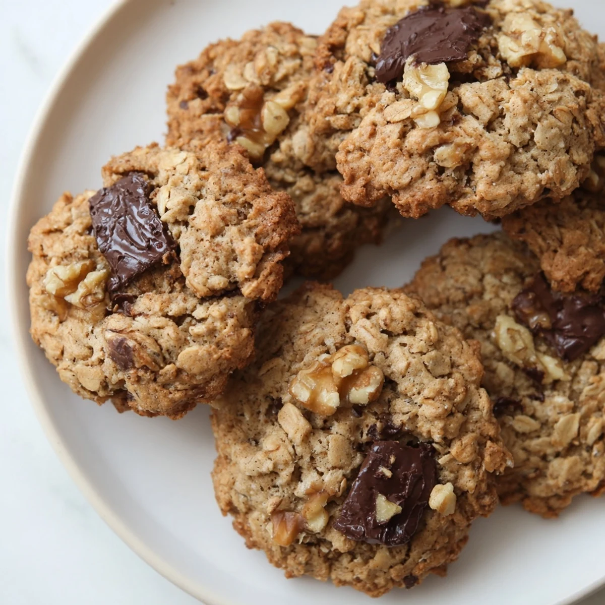 Chewy homemade Irish oat cookies featuring toasted oats and rich browned butter flavor
