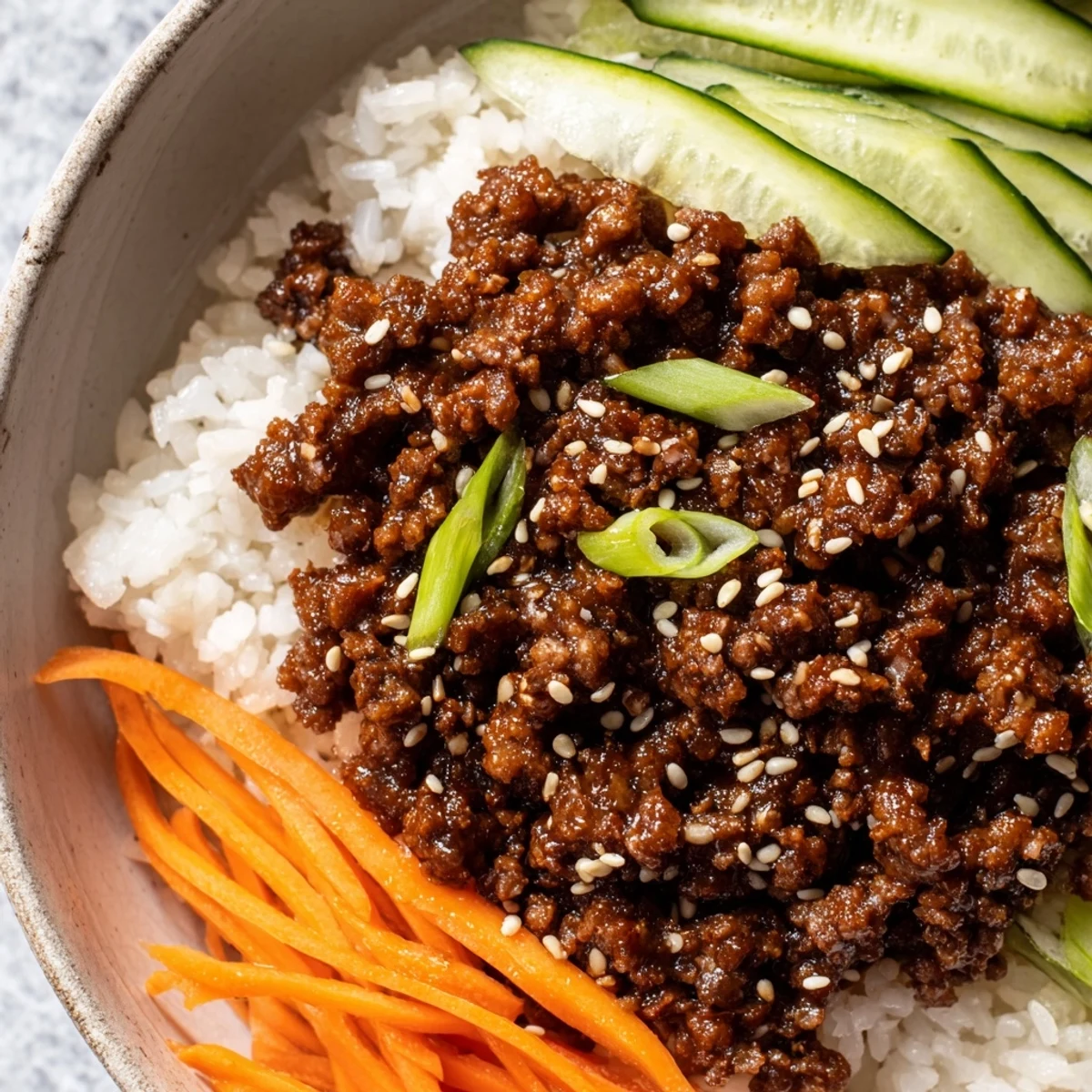Asian Korean Beef Bowls