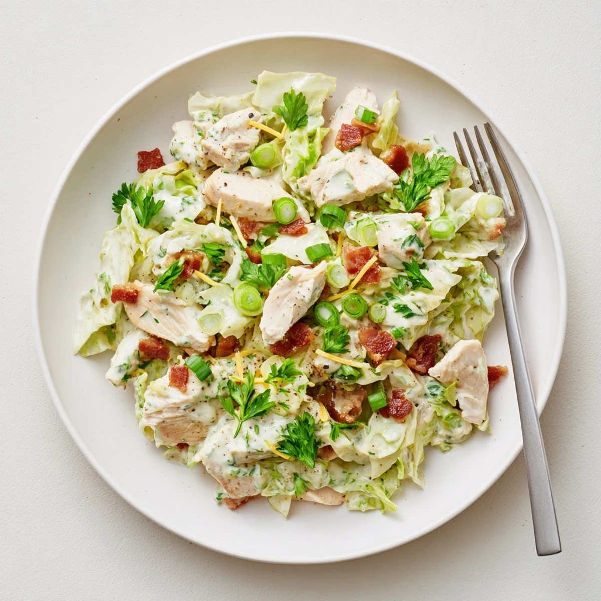 Creamy Chicken Bacon Ranch Cabbage