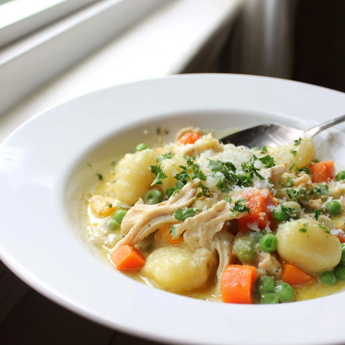 One Pot Gnocchi Chicken Pot Pie