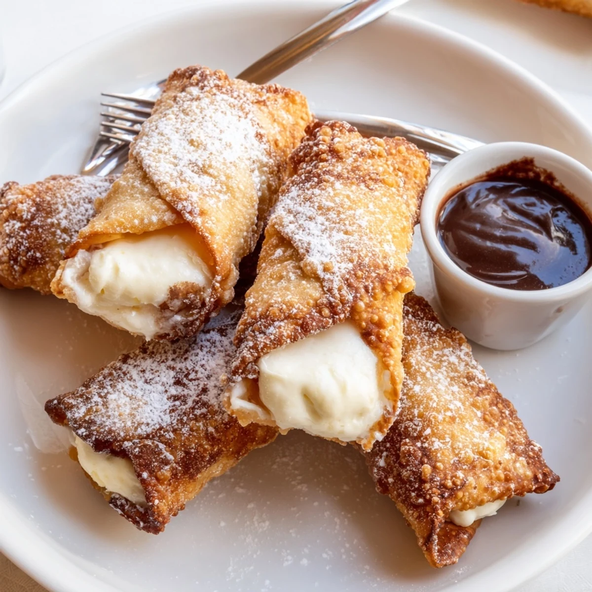 Crispy Cheesecake Egg Rolls