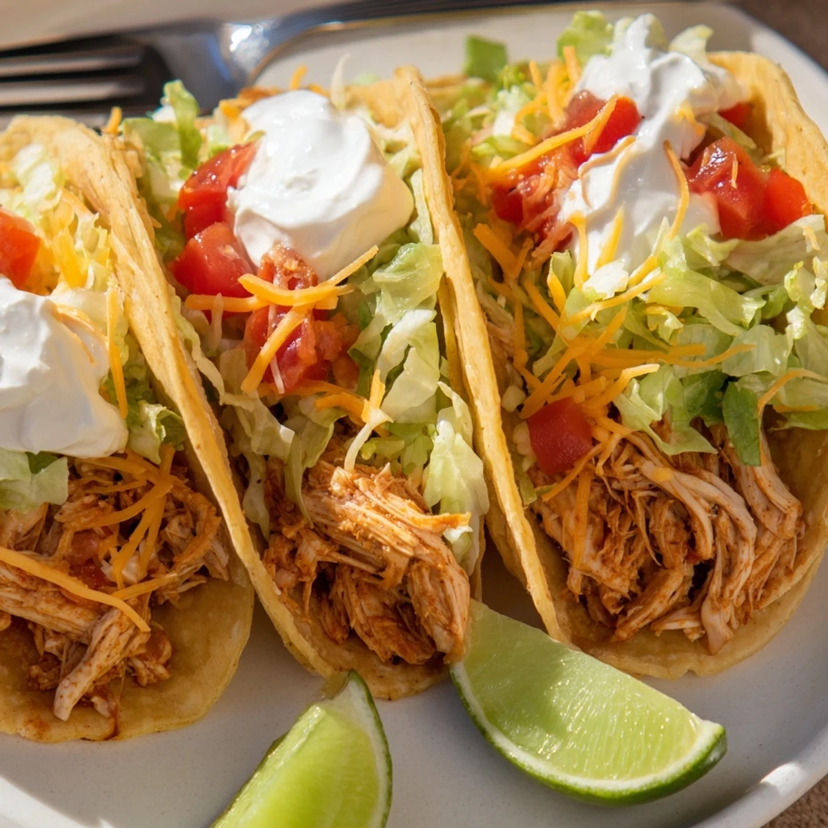 Slow Cooker Ranch Chicken Tacos