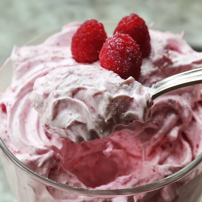Fresh Raspberry Cloud Mousse