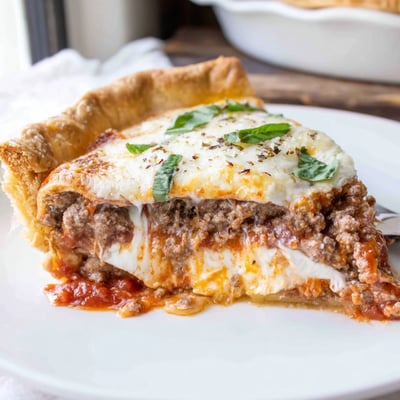 Cheesy Lasagna Pie