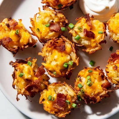 Cheesy Loaded Hashbrown Bites